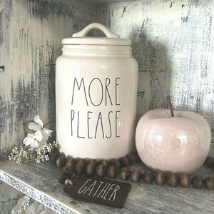 Rae Dunn MORE PLEASE large canister